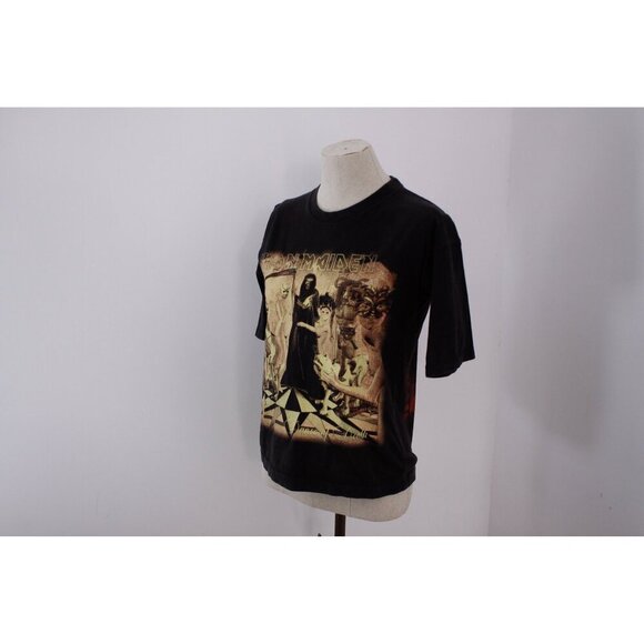 Iron Maiden Dance of Death black Tshirt, early 00's double sided metal band - Picture 6 of 12